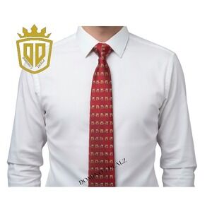 Tommy Bahama Off Island Silk Necktie‎ Deck Chair Red Wide 57.6" x 4" USA